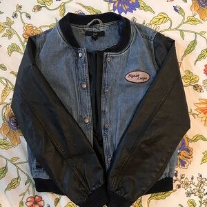 Forever 21 Blue and Black Denim Jacket